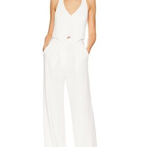 Elegant White Women's Jumpsuit